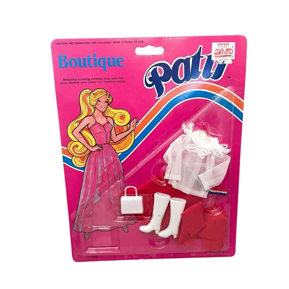 Vintage 1980's Boutique Patti Clothes 11 1/2" Dolls NEW Old Stock